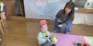 未就園児教室のみなさん 豆まき会へようこそ!